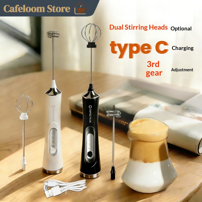 Milk Frother - Coffee Plus Handheld Electric Milk Frother