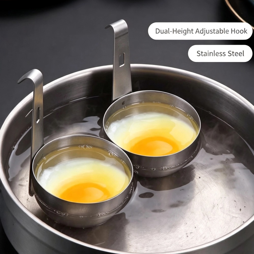Kitchen Gadgets And Appliances - Stainless Steel Egg Poacher With Hanger