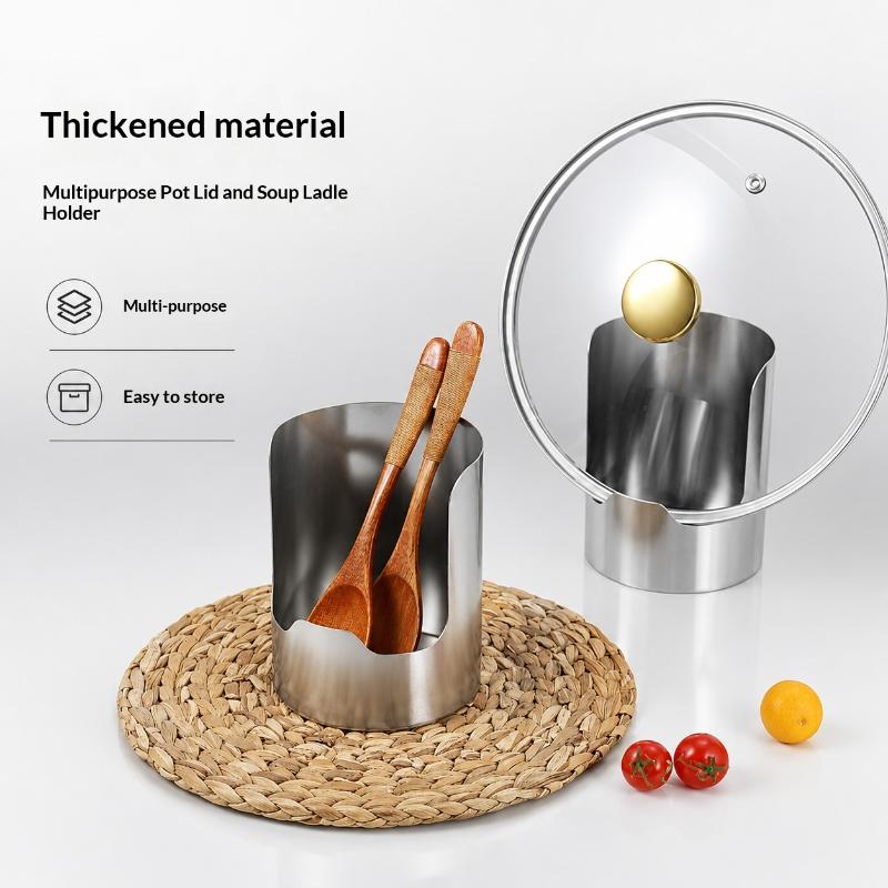 Kitchen Gadgets And Appliances - Stainless Steel Utensil Spatula Spoon Rest