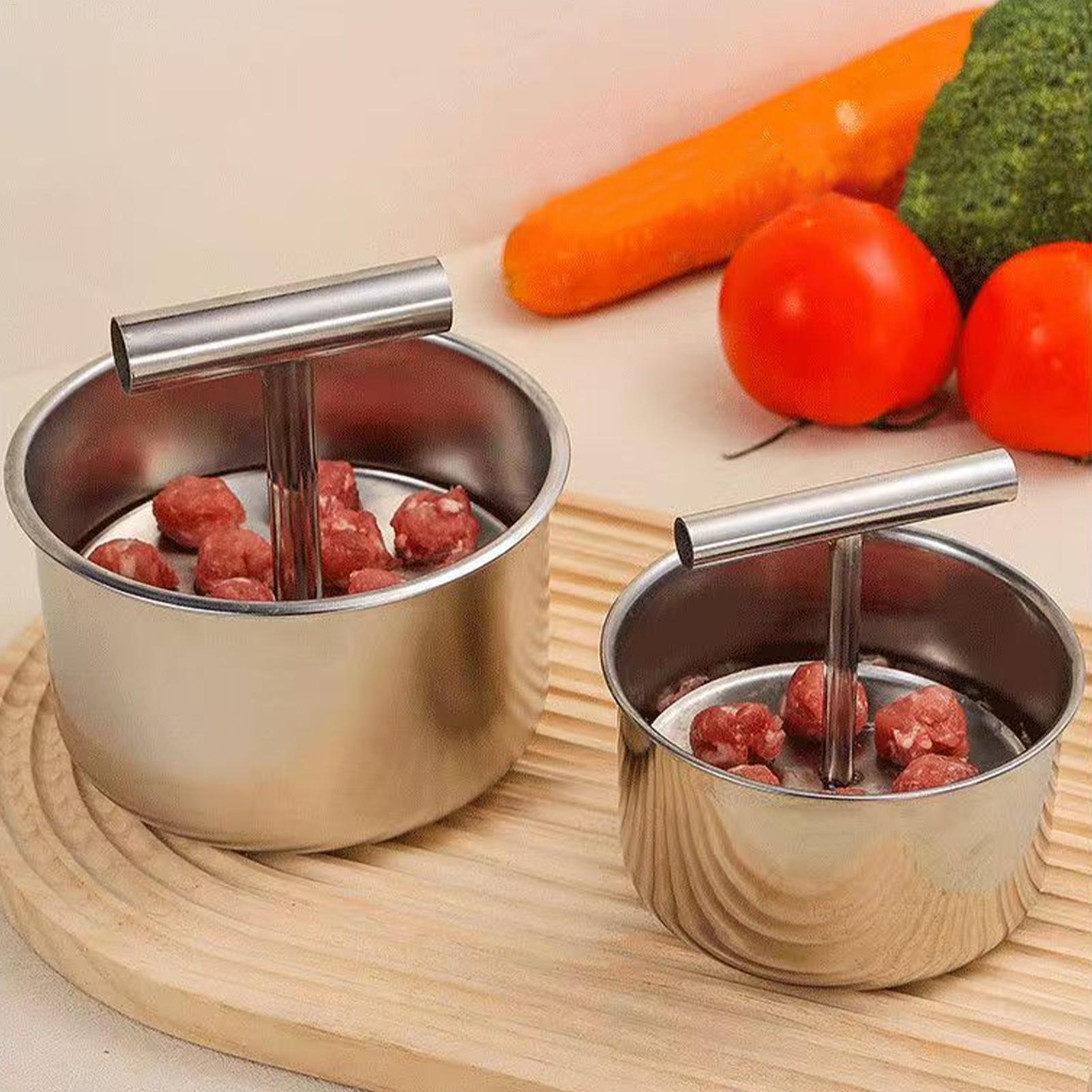 Kitchen Gadgets And Appliances - Stainless Steel Meatball Maker Manual Press