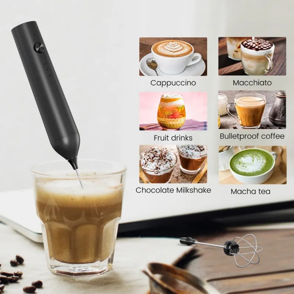 Milk Frother - Wireless Electric Mini Milk Frother Coffee
