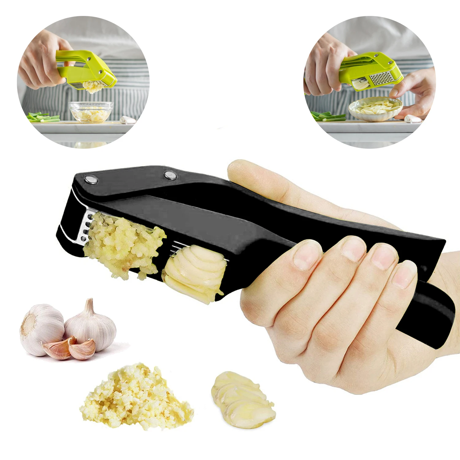 Kitchen Gadgets Gift - 2 in 1 Garlic Ricer and