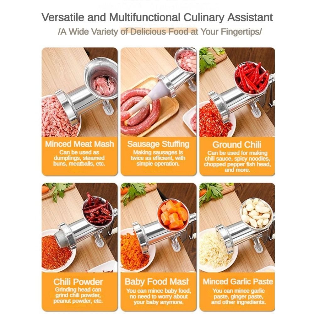 Space-Saving Manual Meat Grind - Kitchen Hand Gadgets 评论和价格