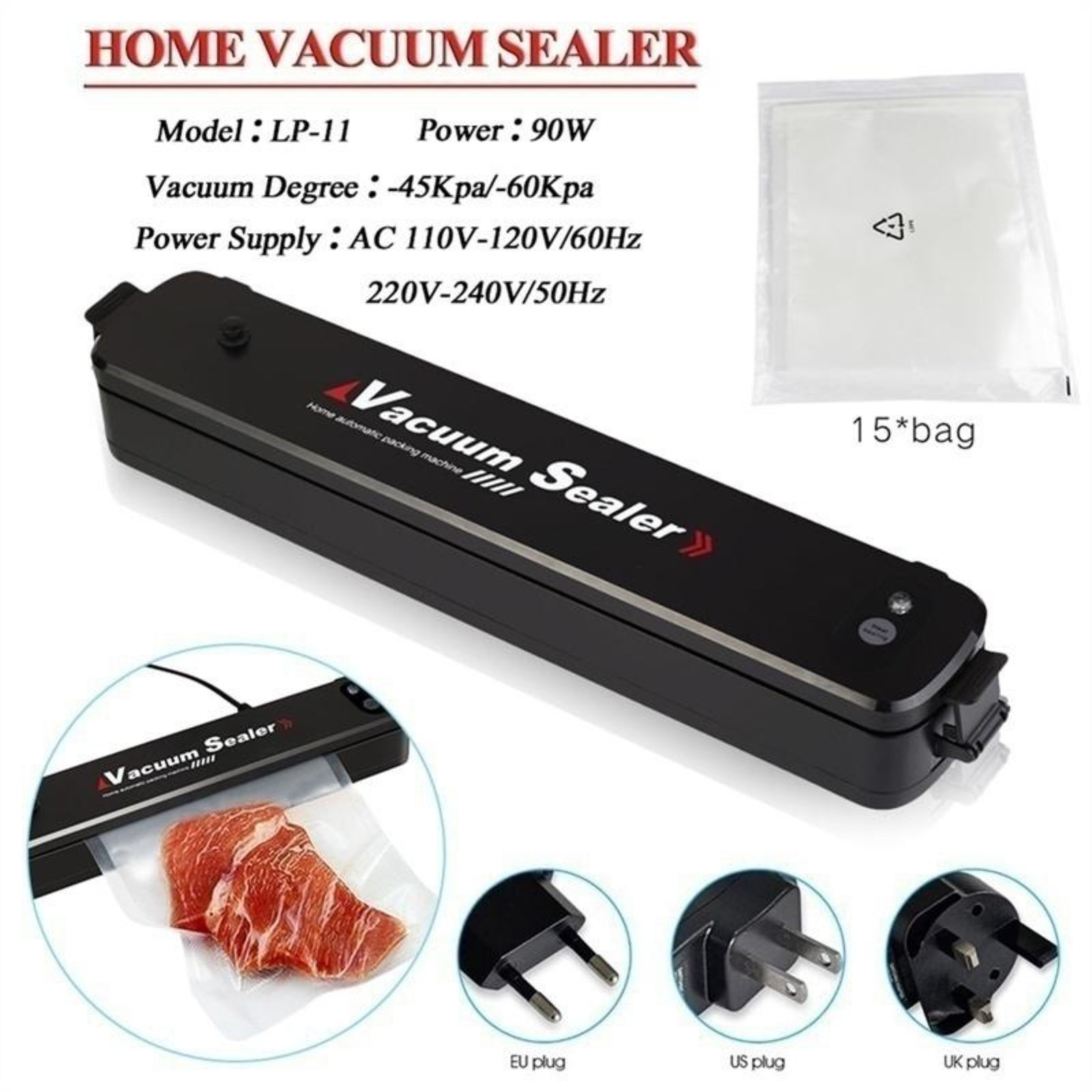Automatic Vacuum Sealer Machin - Kitchen Gadgets Men 评论和价格