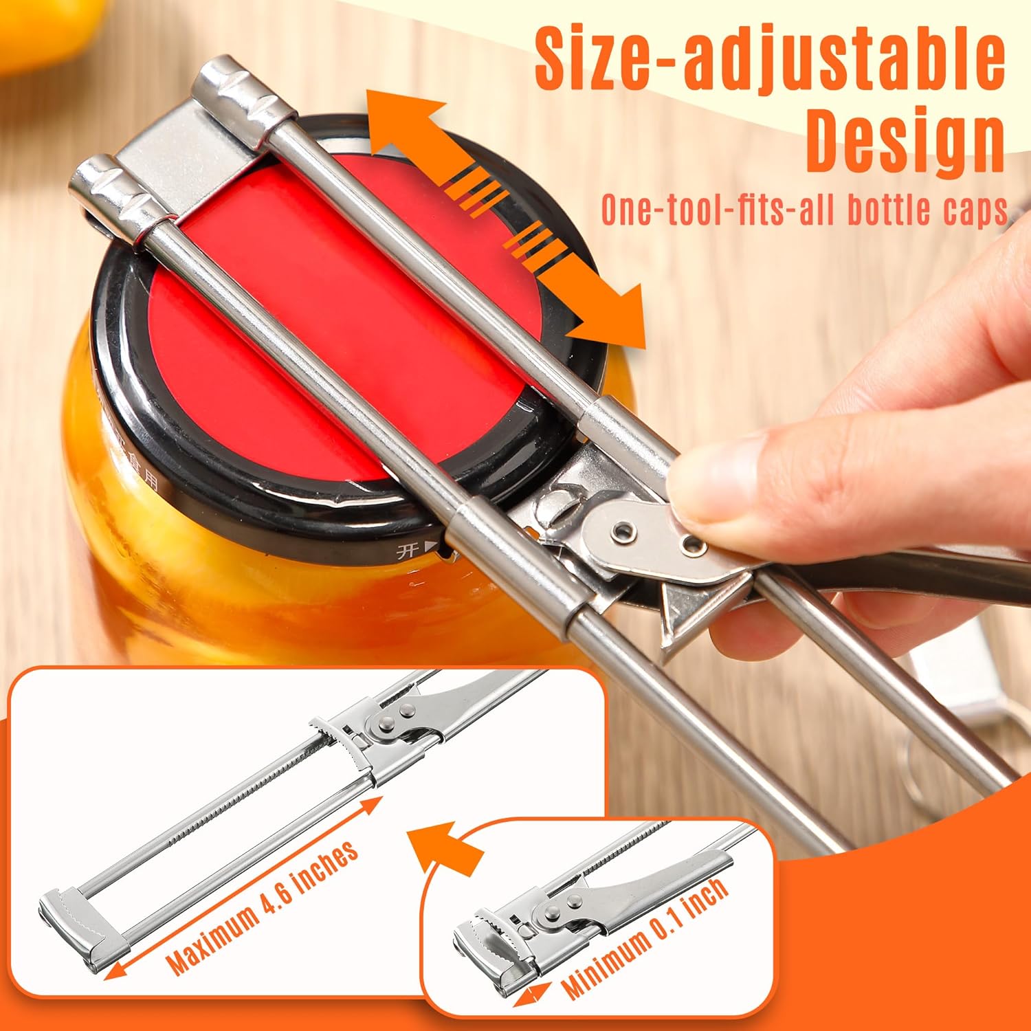 Adjustable Stainless Steel Jar - Kitchen Gadgets Men 评论和价格