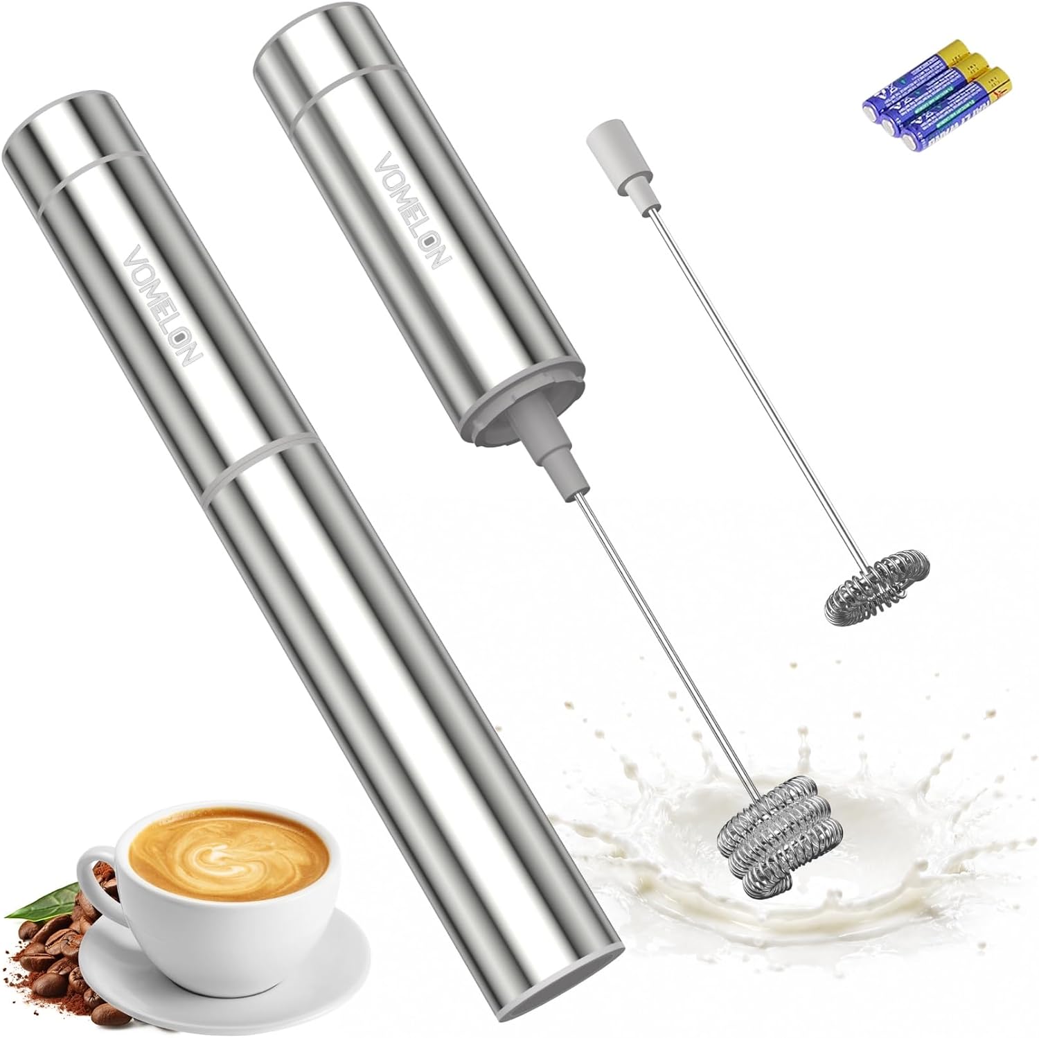Milk Frother Handheld, Battery - Milk Frother 评论和价格