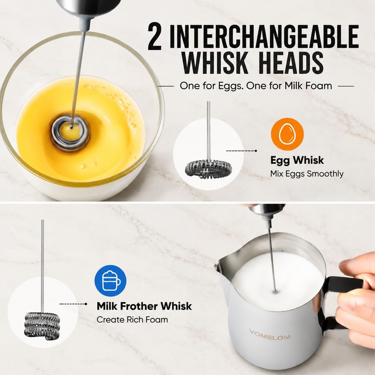 Milk Frother Handheld, Battery - Milk Frother 评论和价格