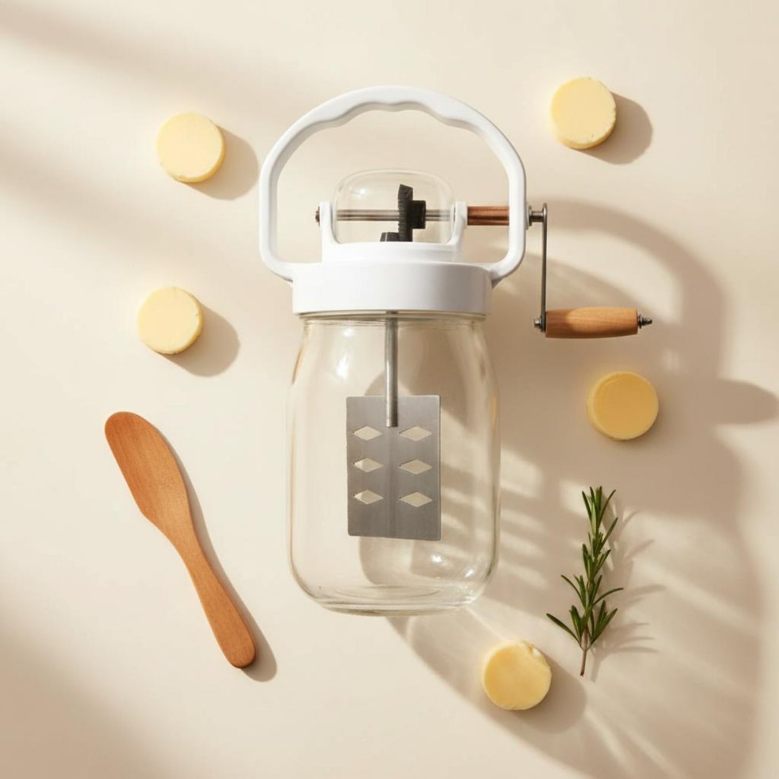 Hand Crank Butter Churner Manu - Kitchen Hand Gadgets 评论和价格