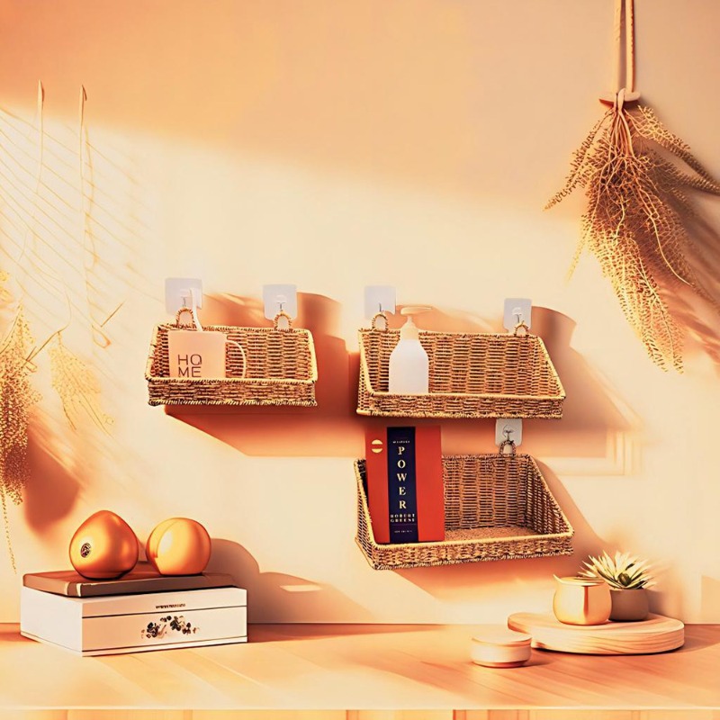 Woven Rattan Hanging Storage B - Kitchen Gadgets In Japan 评论和价格