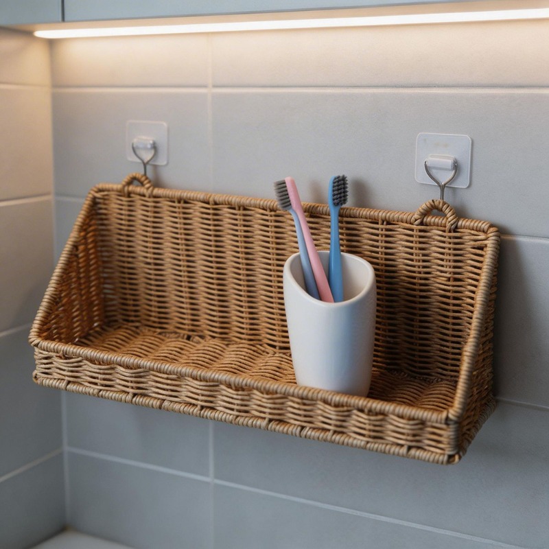 Woven Rattan Hanging Storage B - Kitchen Gadgets In Japan 评论和价格