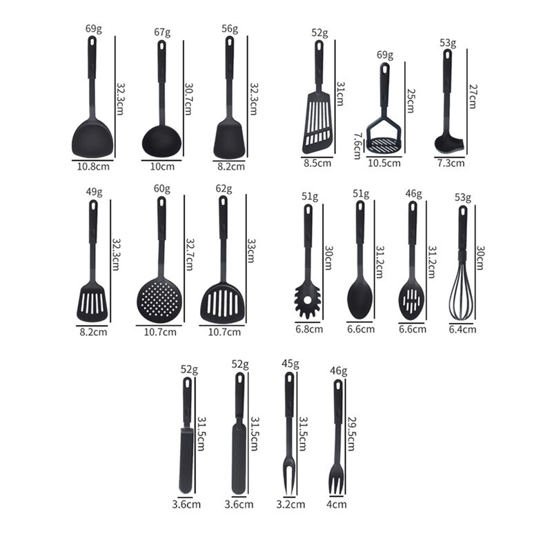 B62B 17 Pcs Kitchen Utensils S - Kitchen Gadgets For Chefs 评论和价格