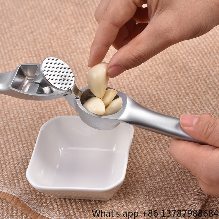 Zinc Alloy Garlic Press, Hand- - Kitchen Hand Gadgets 评论和价格
