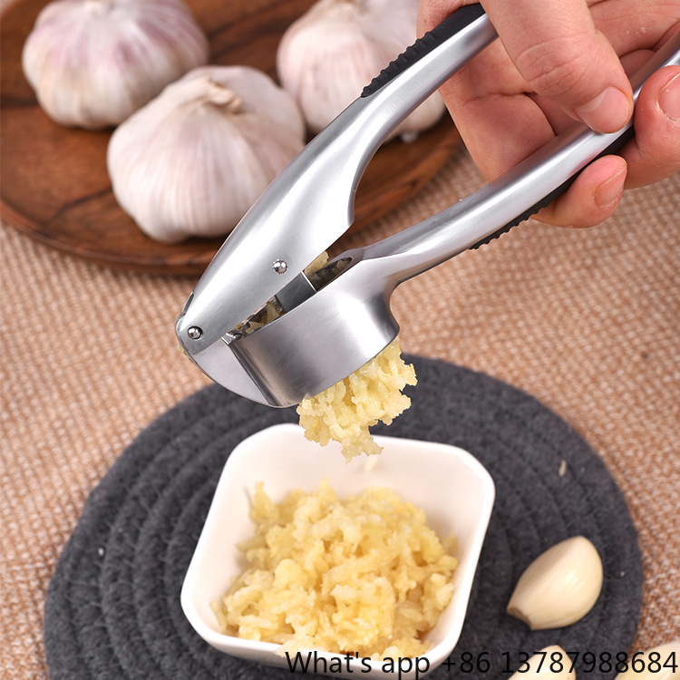 Zinc Alloy Garlic Press, Hand- - Kitchen Hand Gadgets 评论和价格