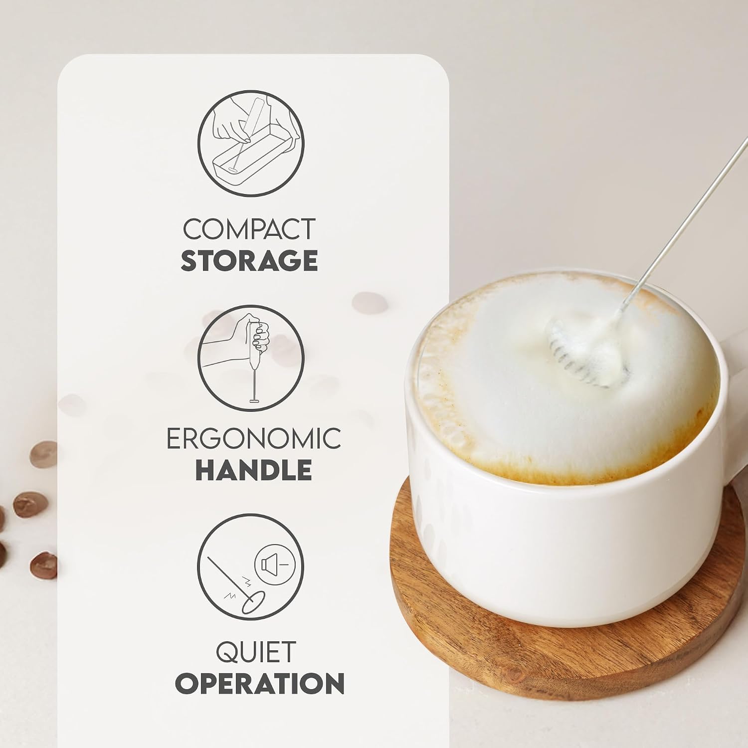 Milk Frother Wand, Handheld St - Milk Frother 评论和价格