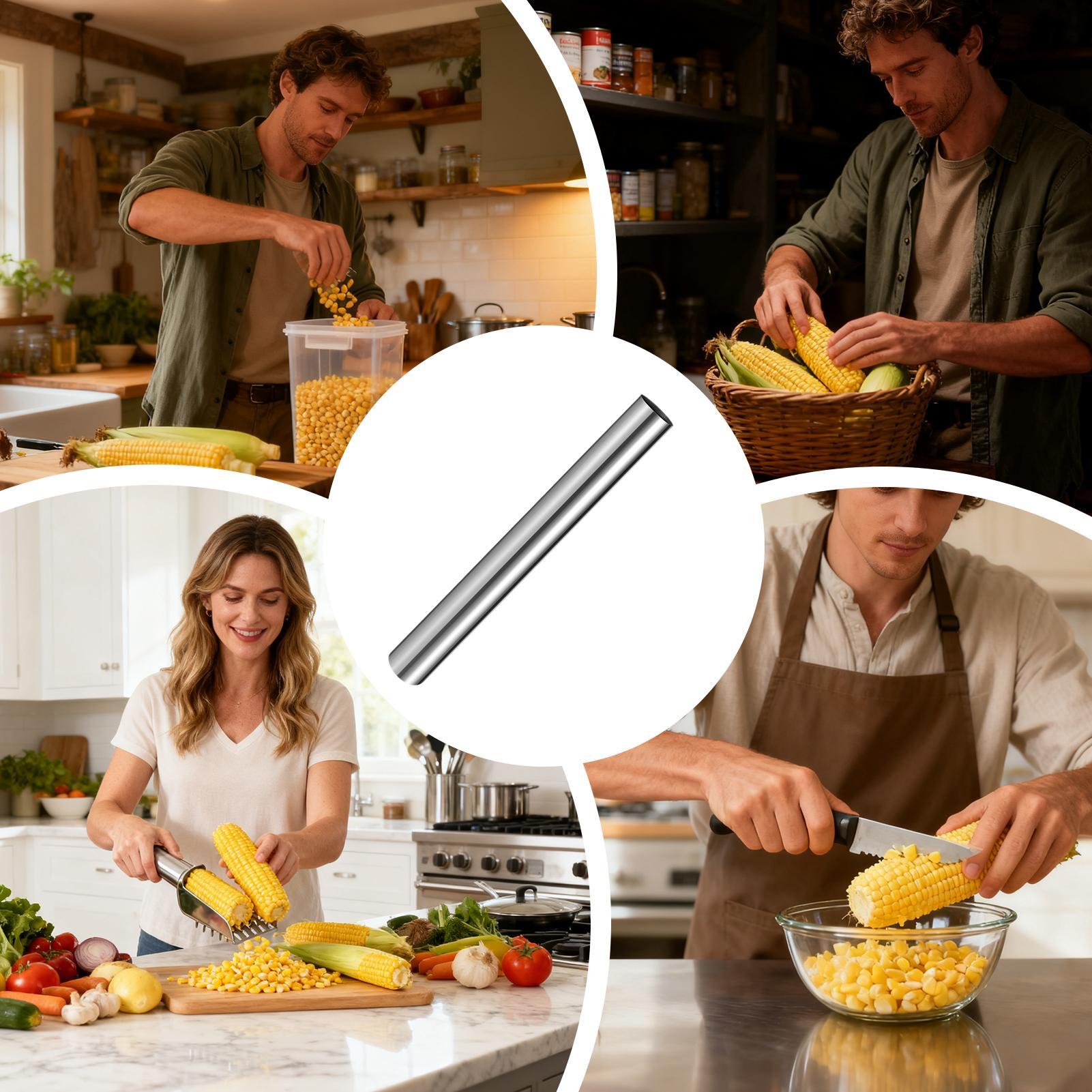 Corn Cob Peeler Stainless Stee - Kitchen Gadgets For Chefs 评论和价格