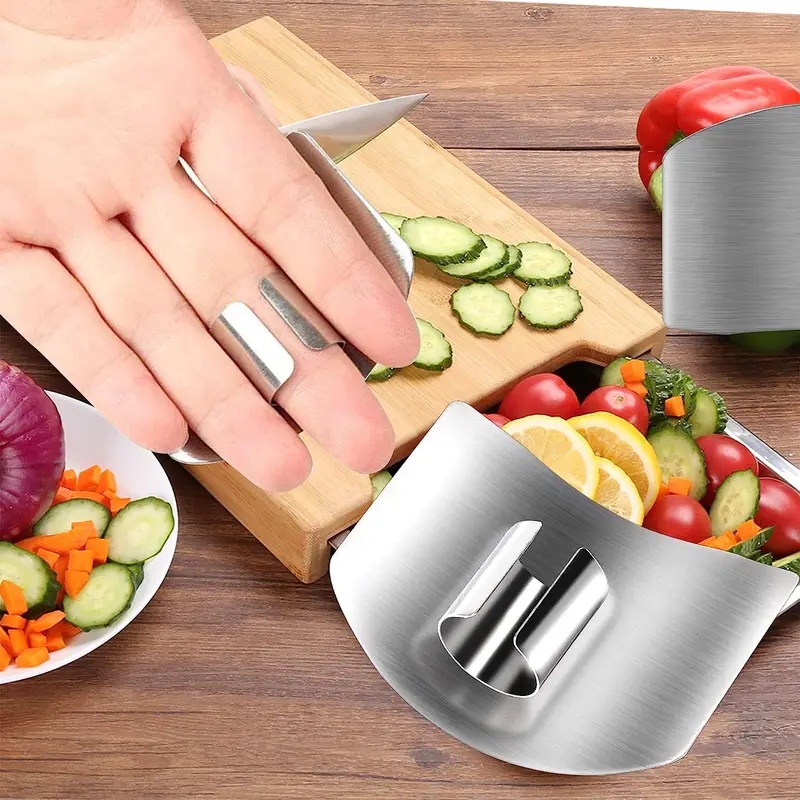 1-6Pcs Stainless Steel Finger  - Kitchen Hand Gadgets 评论和价格