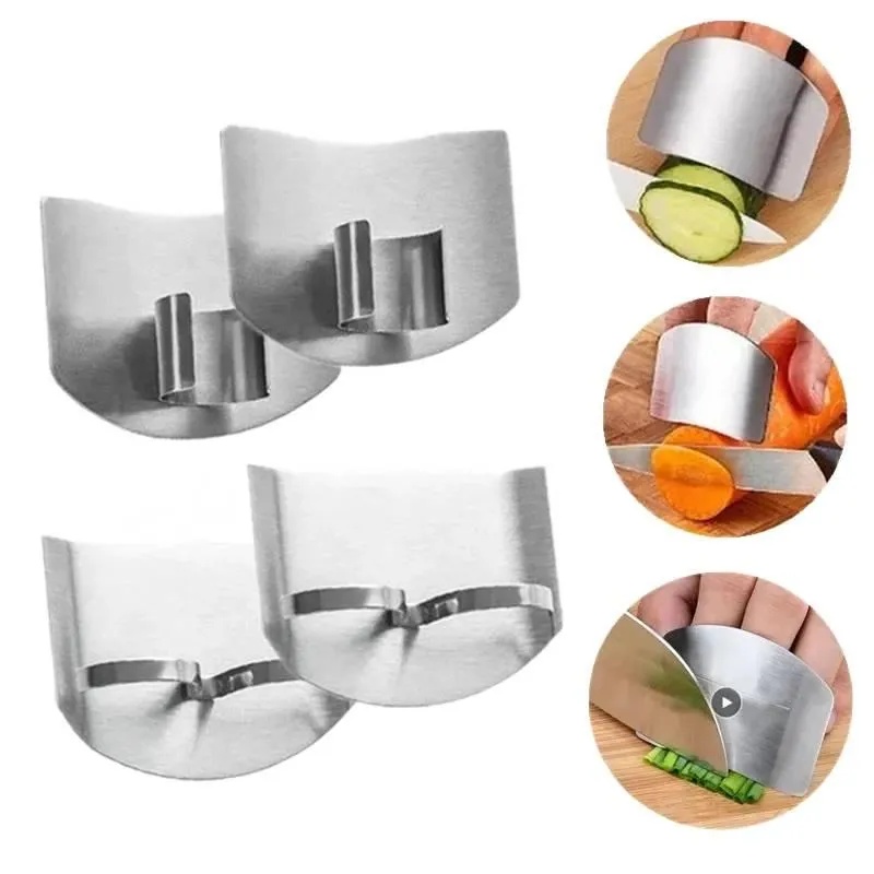 1-6Pcs Stainless Steel Finger  - Kitchen Hand Gadgets 评论和价格