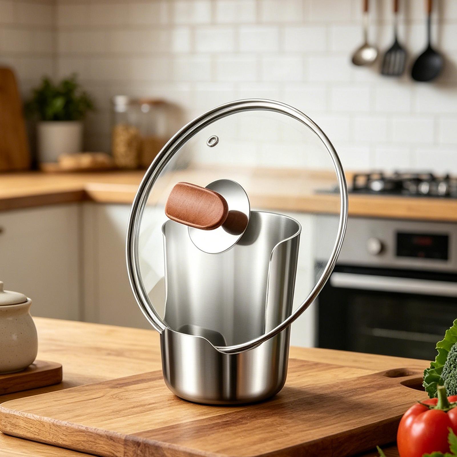 Stainless Steel Pot Lid Holder - Kitchen Gadgets And Utensils 评论和价格