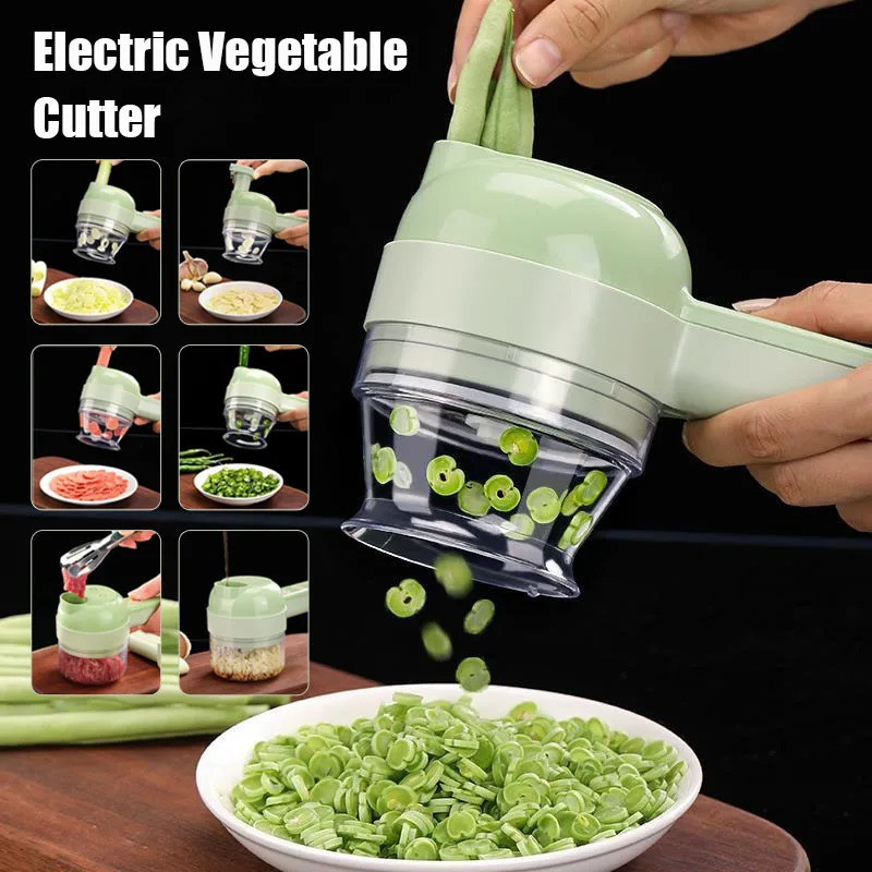4 IN 1 Electric Vegetable Cutt - Kitchen Gadgets Machine 评论和价格